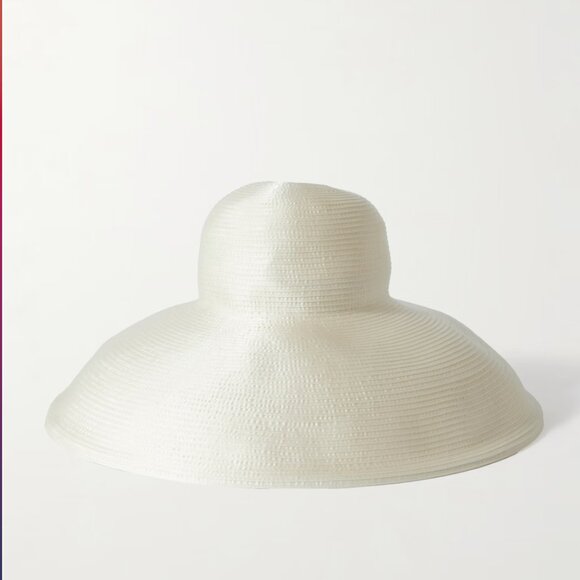 NWT GIGI BURRIS Ingrid silk-blend satin hat NET-A-PORTER - Picture 1 of 4